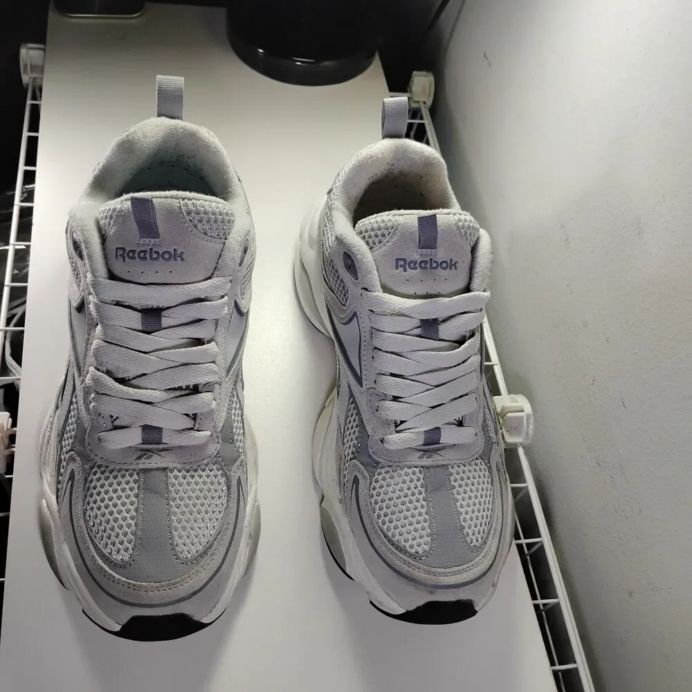 Reebok Royal Charge Sneaker Men US 10.5 Chunky Gray White Casual Lifestyle Shoes